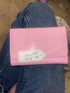 Soft Pink Faux Leather Wallet